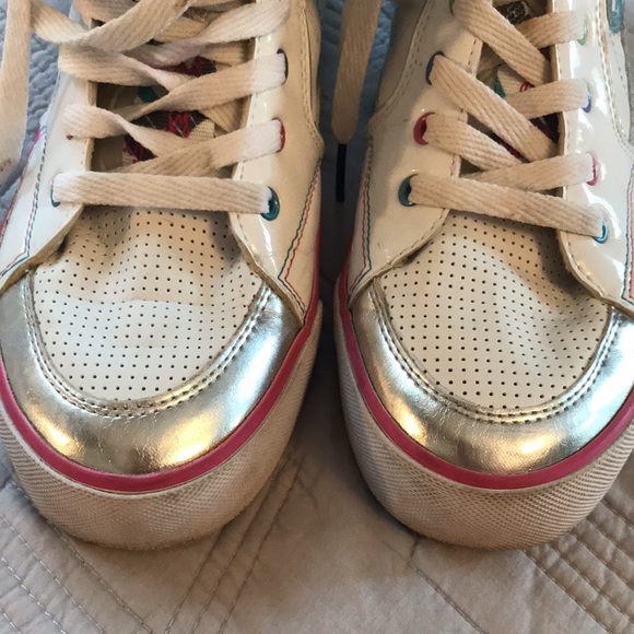 Baby Phat high top tennis shoes sneakers colorful 8.5 rainbow - Picture 3 of 11